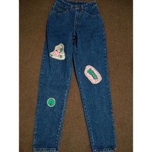 Y2K 90s Small Vintage high waist Pepe BETTY Tapered Mom Jeans SZ 5 / 6 dark wash